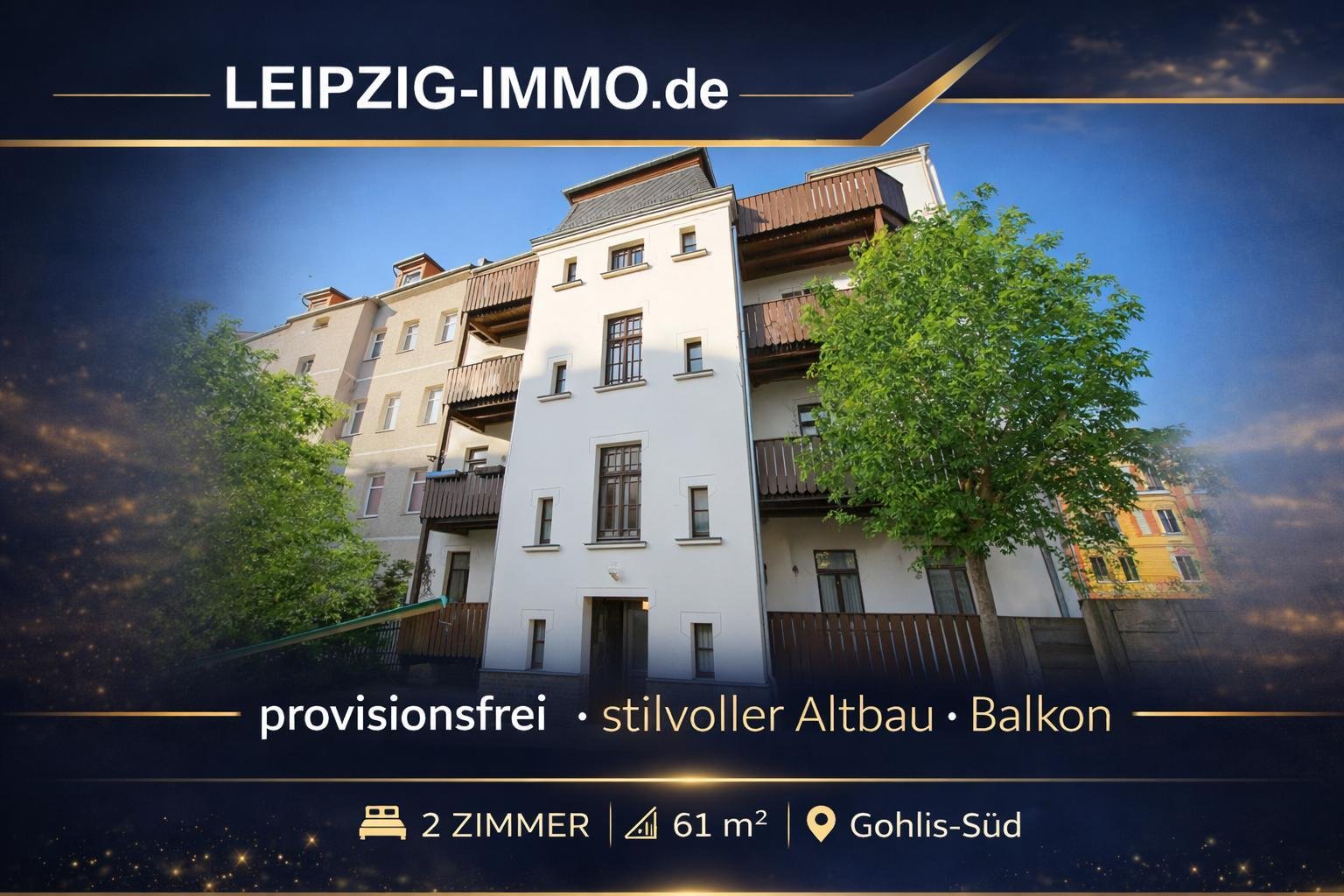 VERKAUFT: provisionsfreie Kapitalanlage mit Potential in Gohlis-Süd ** 2 ZKB ** Südbalkon VERKAUFT: provisionsfreie Kapitalanlage mit Potential in Gohlis-Süd ** 2 ZKB ** Südbalkon
