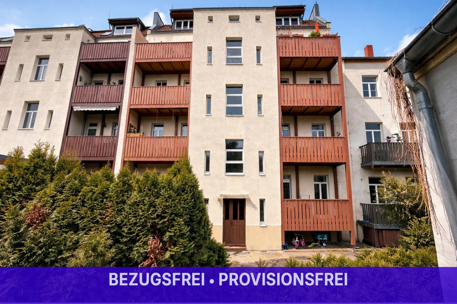 • BEZUGSFREI • PROVISIONSFREI • Frisch sanierte 2-Raumwohnung • BALKON • • BEZUGSFREI • PROVISIONSFREI • Frisch sanierte 2-Raumwohnung • BALKON •