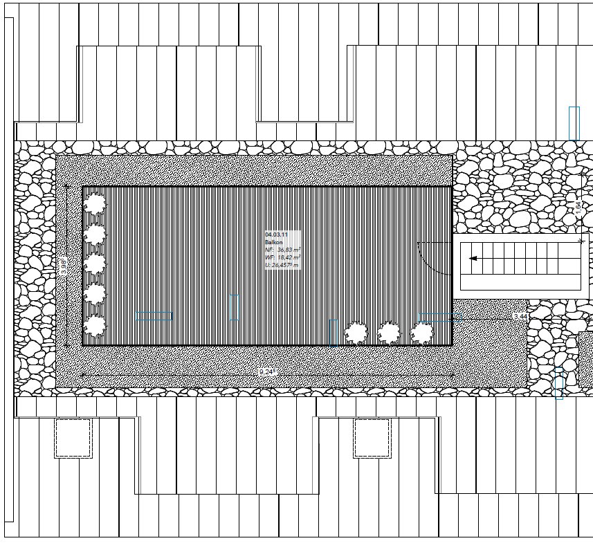 Grundriss Dachterrasse