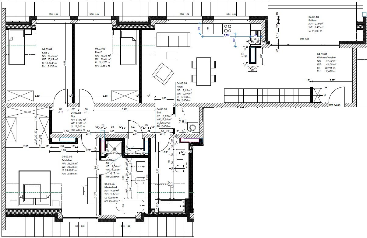 Grundriss WE0403