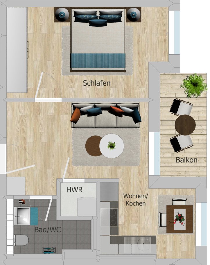 Grundriss WE 5 (1. OG)