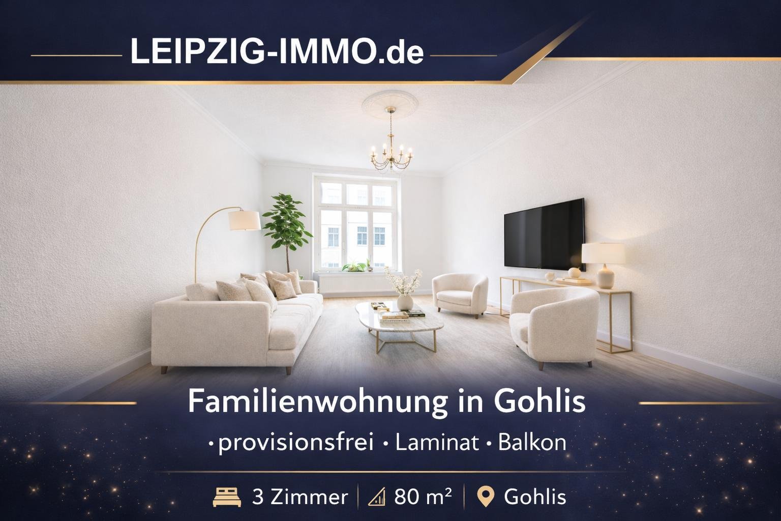 GOHLIS ** PROVISIONSFREI ** sehr gepflegte 3 ZKB ** BALKON GOHLIS ** PROVISIONSFREI ** sehr gepflegte 3 ZKB ** BALKON