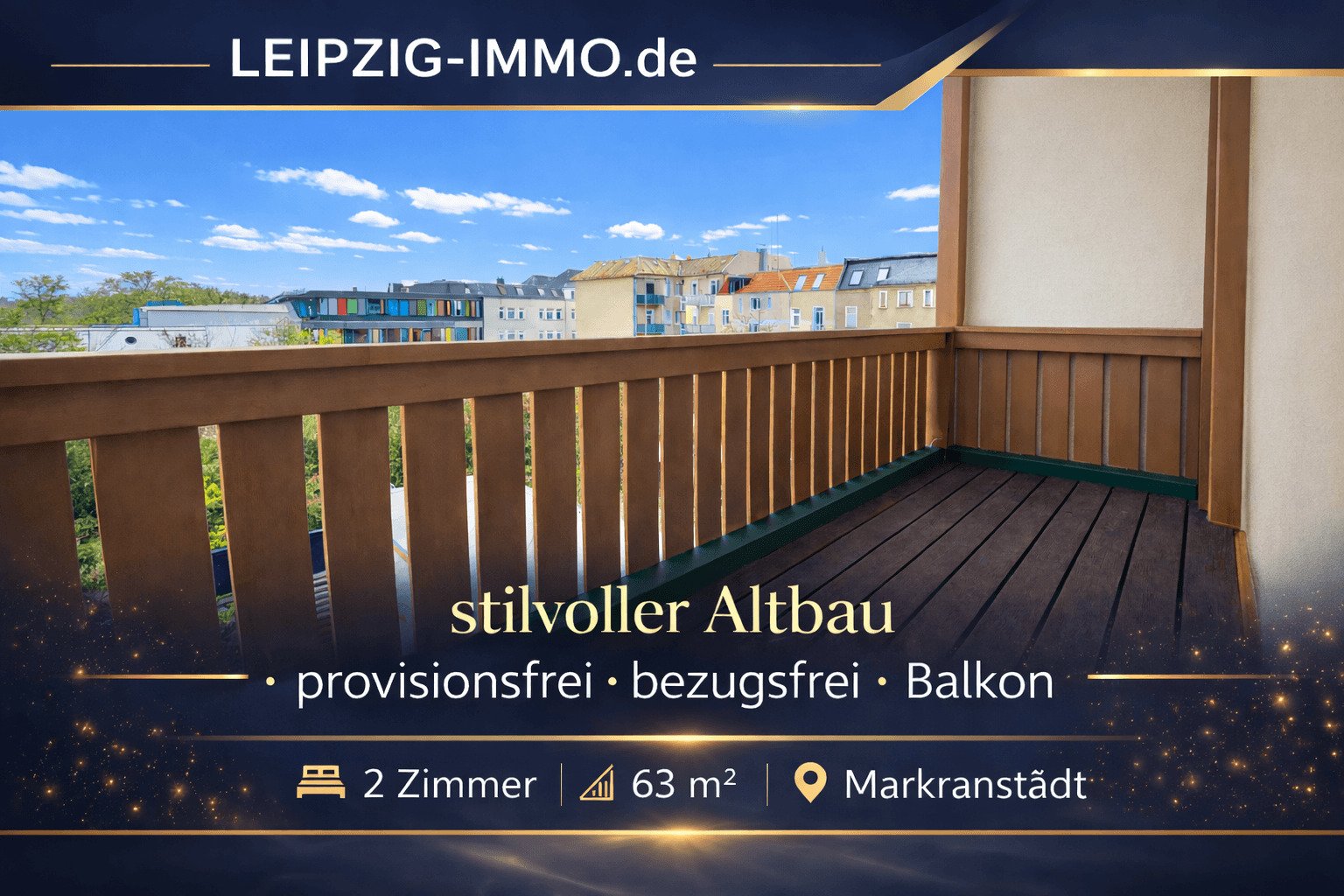 • BEZUGSFREI • PROVISIONSFREI • Frisch sanierte 2-Raumwohnung • BALKON • • BEZUGSFREI • PROVISIONSFREI • Frisch sanierte 2-Raumwohnung • BALKON •