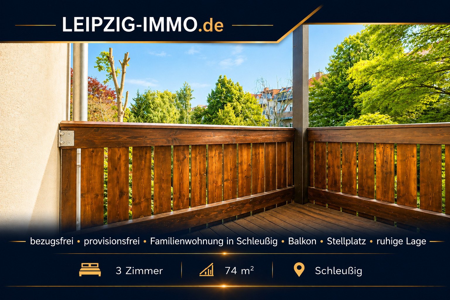 Eigennutzer aufgepasst: Schleußig * BEZUGSFREI * PROVISIONSFREI * 3-Raum-ETW * Balkon * Stuck * Stellplatz Eigennutzer aufgepasst: Schleußig * BEZUGSFREI * PROVISIONSFREI * 3-Raum-ETW * Balkon * Stuck * Stellplatz